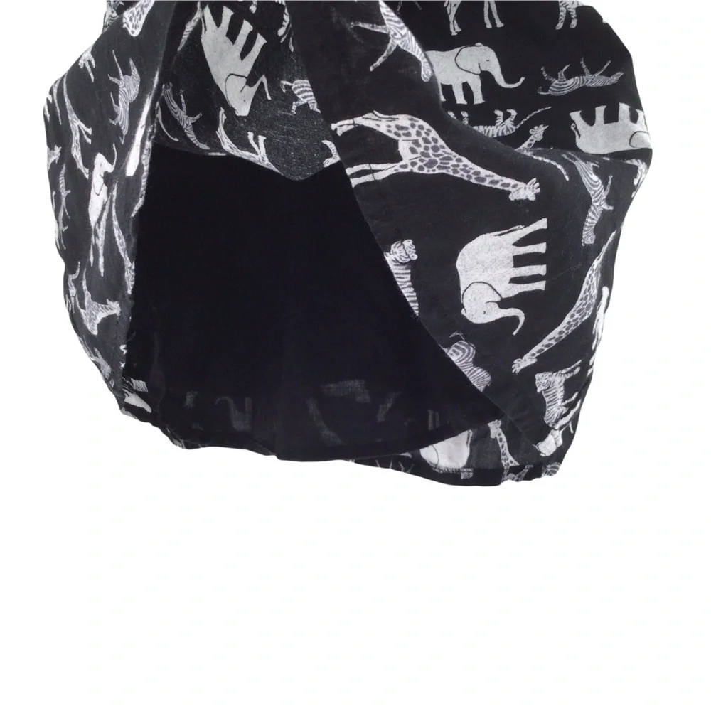 Old Navy Girl's Animal Black‎ and White Safari Dress